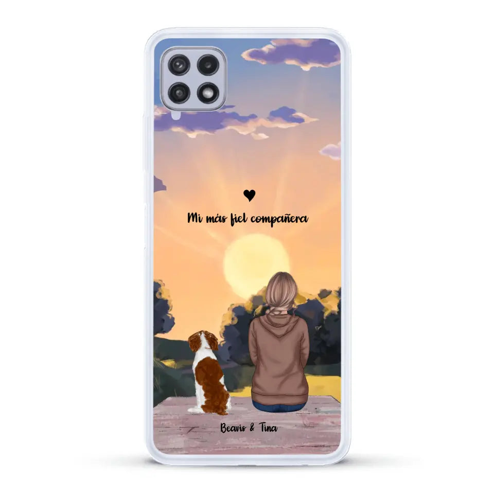 Las estaciones con mi peludito - Funda personalizada