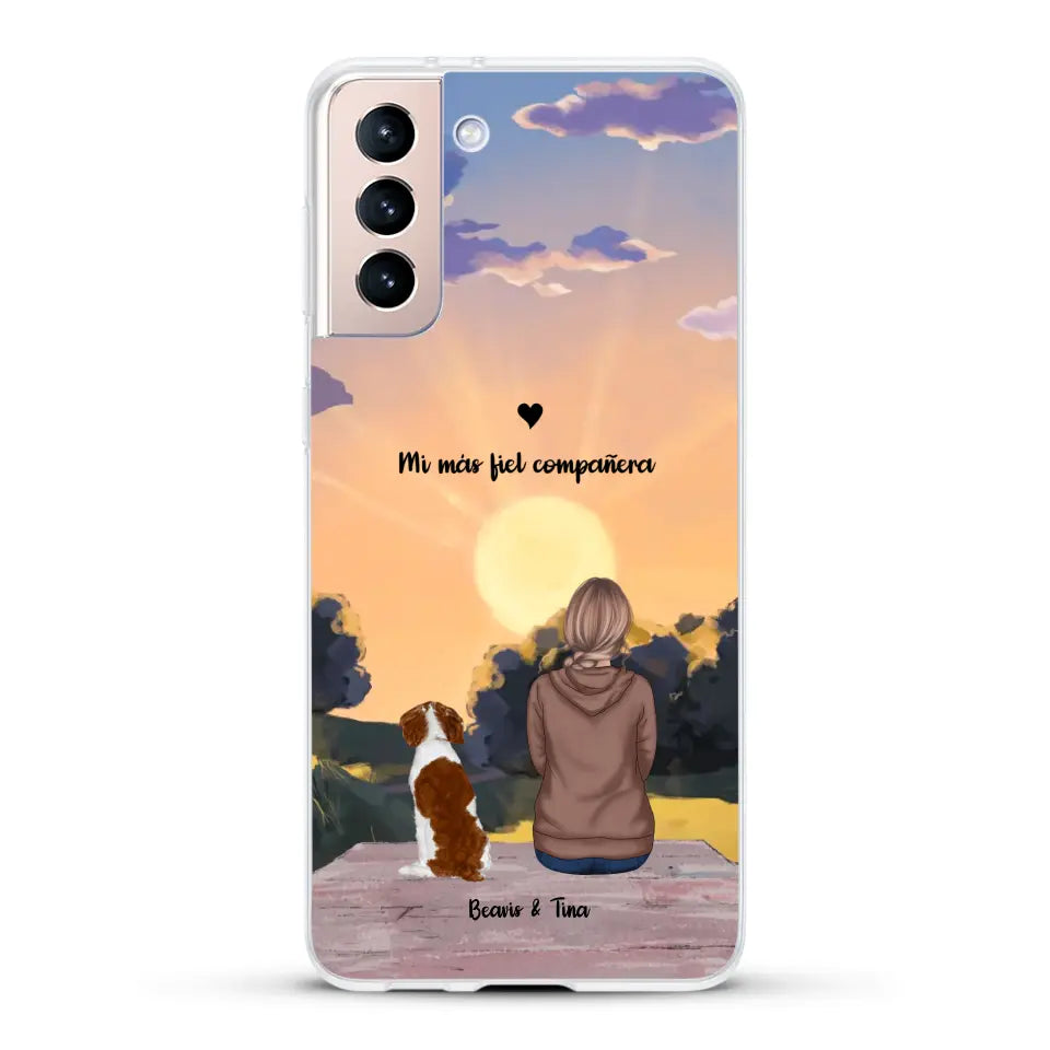 Las estaciones con mi peludito - Funda personalizada