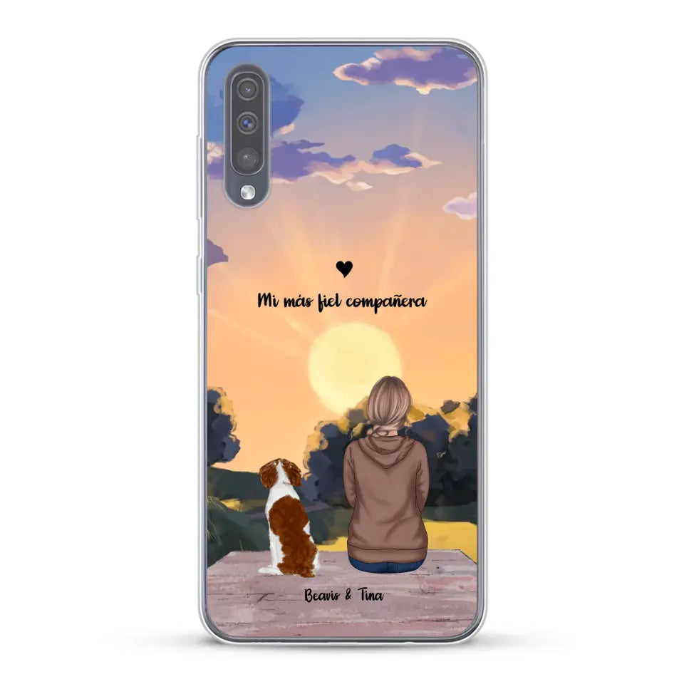 Las estaciones con mi peludito - Funda personalizada