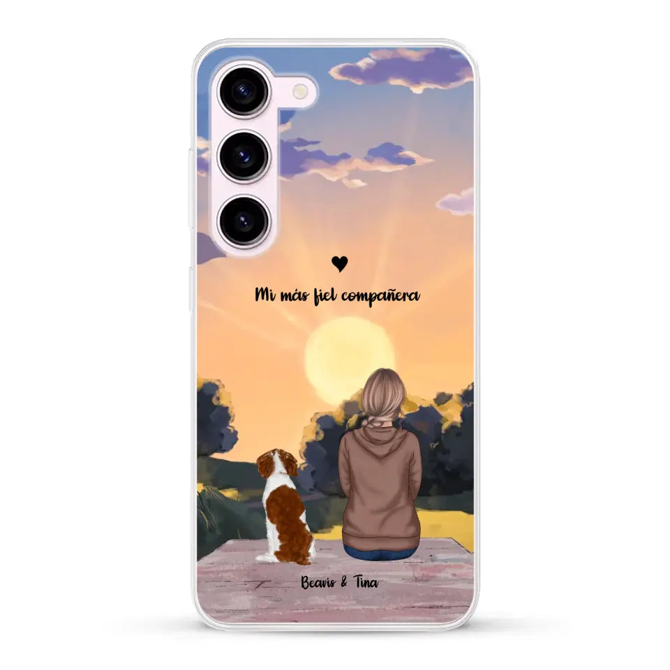 Las estaciones con mi peludito - Funda personalizada