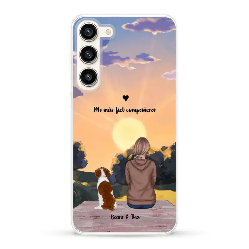 Las estaciones con mi peludito - Funda personalizada