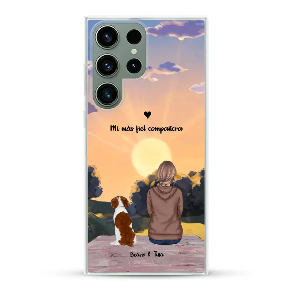 Las estaciones con mi peludito - Funda personalizada