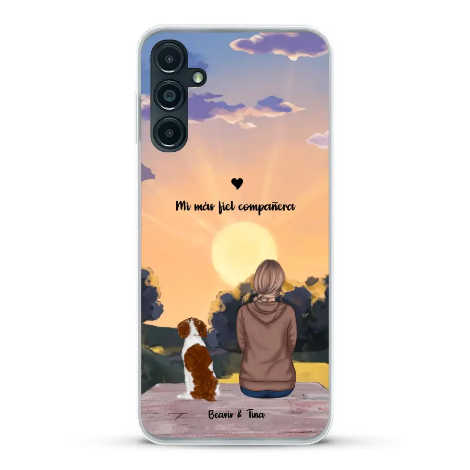 Las estaciones con mi peludito - Funda personalizada