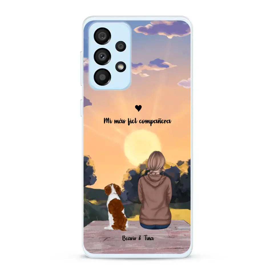 Las estaciones con mi peludito - Funda personalizada