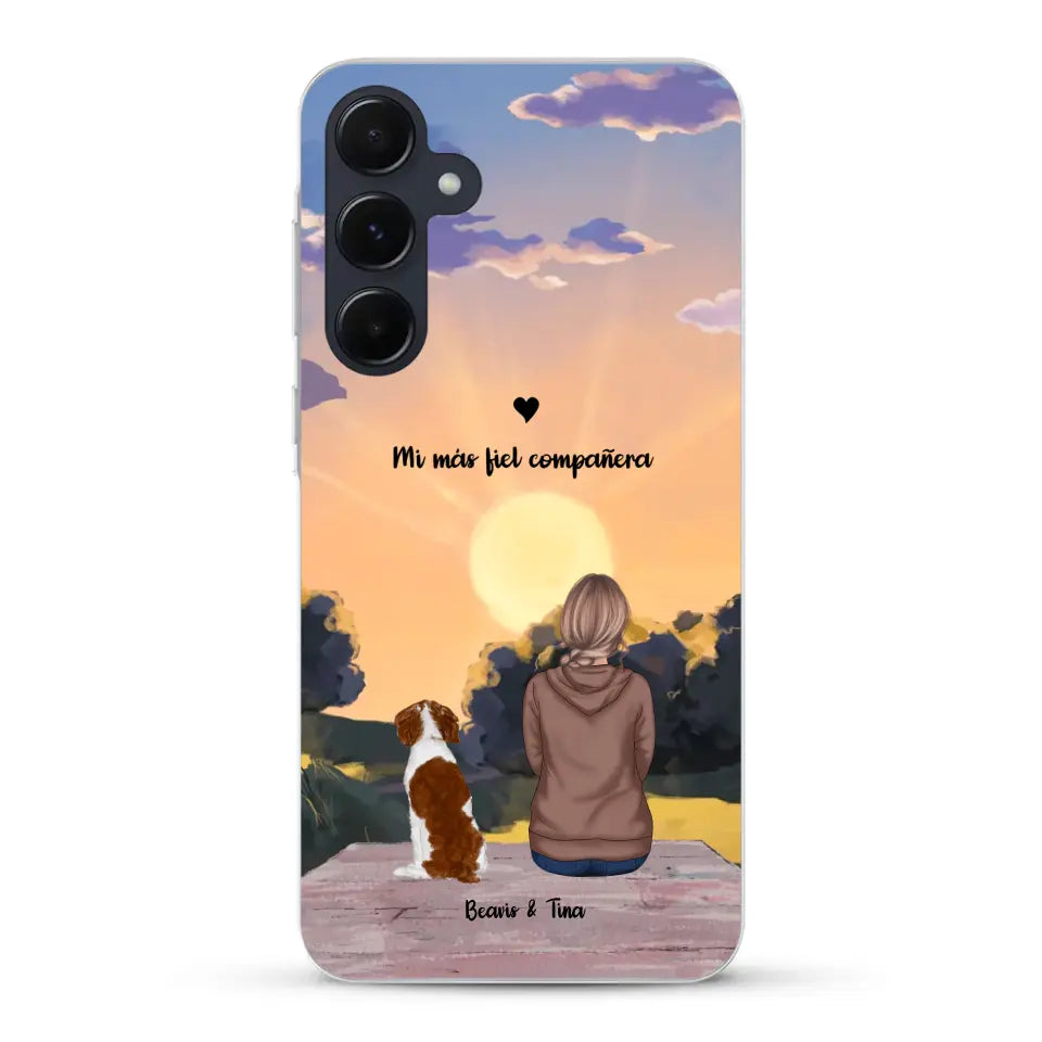 Las estaciones con mi peludito - Funda personalizada