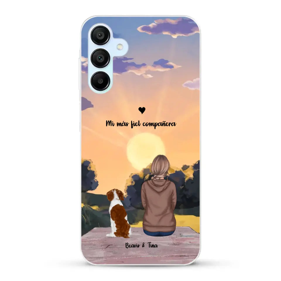 Las estaciones con mi peludito - Funda personalizada