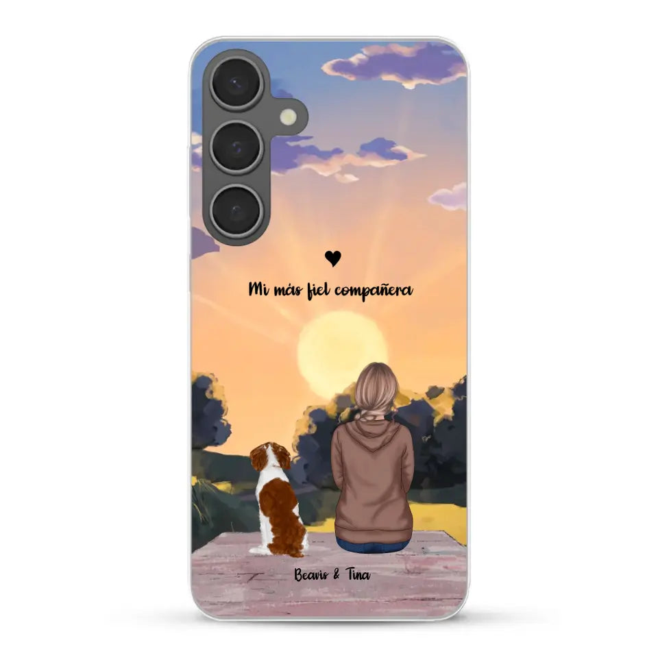 Las estaciones con mi peludito - Funda personalizada