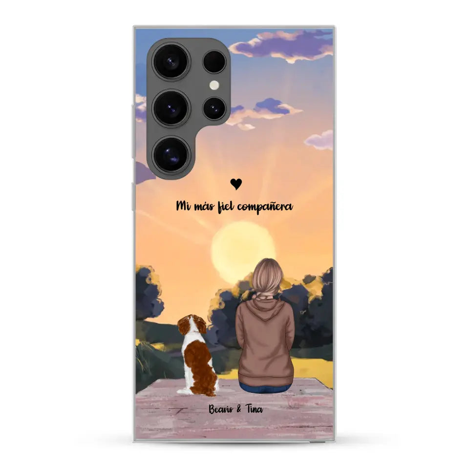 Las estaciones con mi peludito - Funda personalizada