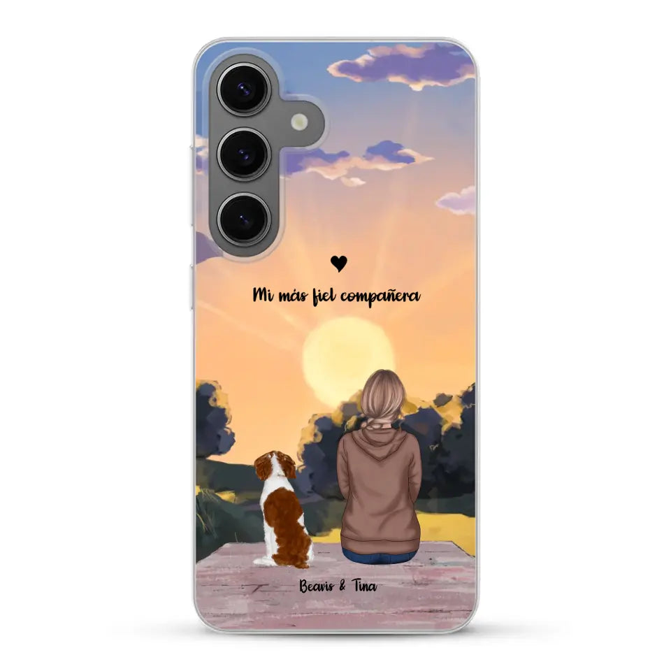 Las estaciones con mi peludito - Funda personalizada