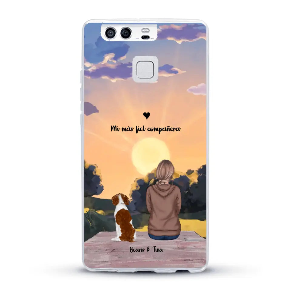 Las estaciones con mi peludito - Funda personalizada
