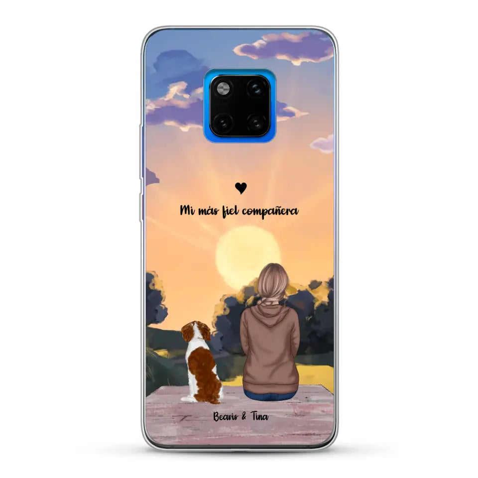 Las estaciones con mi peludito - Funda personalizada