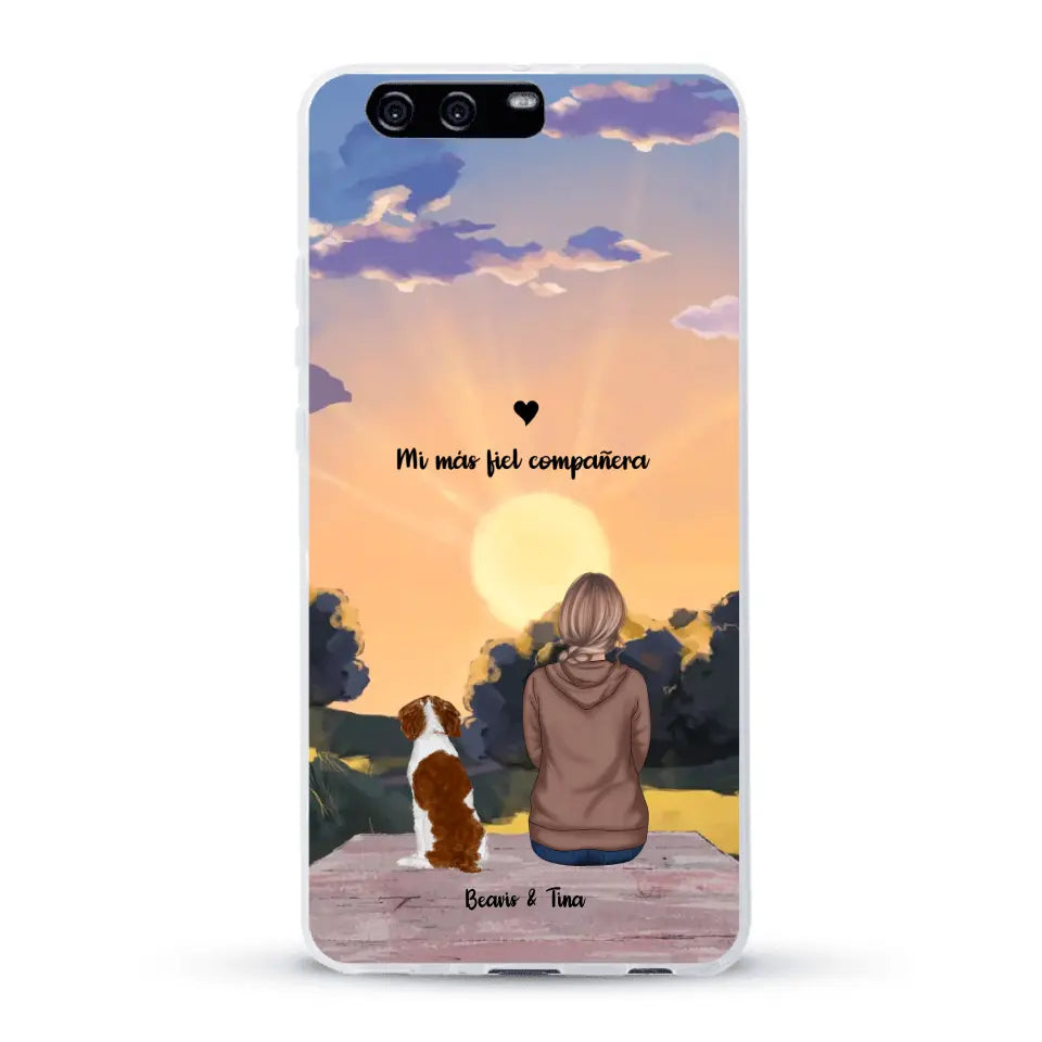 Las estaciones con mi peludito - Funda personalizada