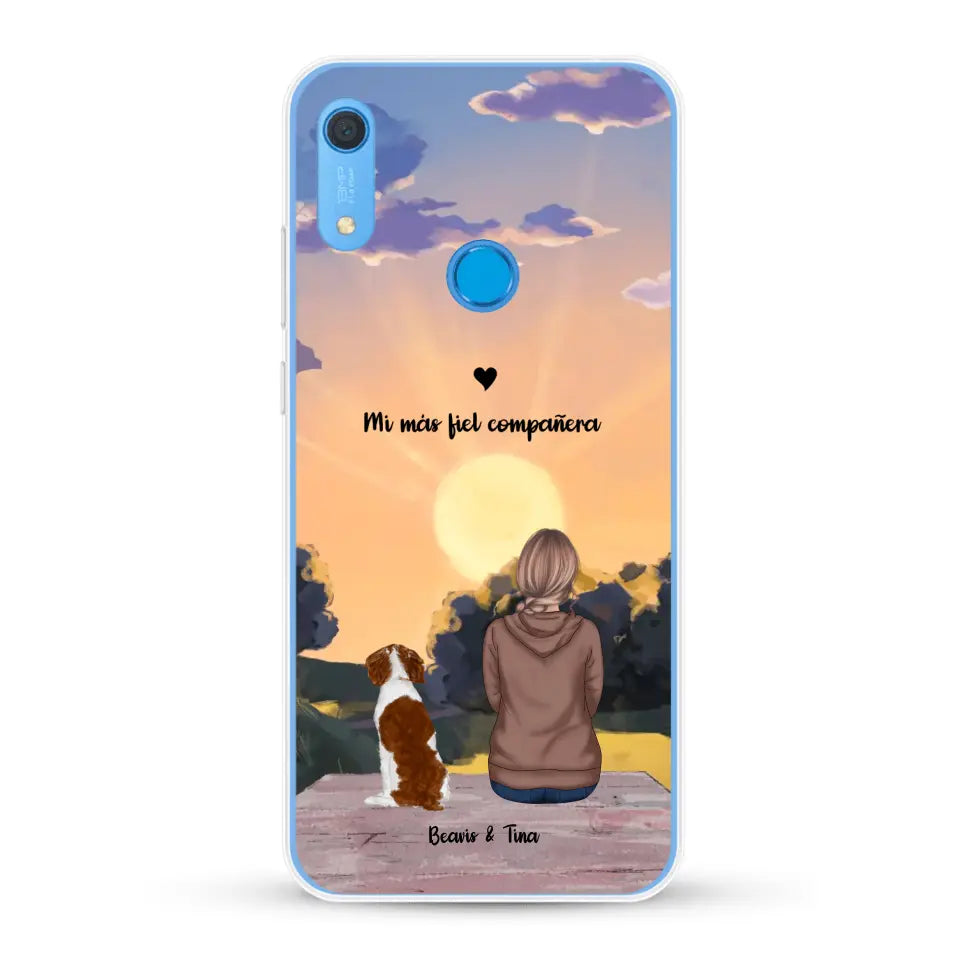 Las estaciones con mi peludito - Funda personalizada