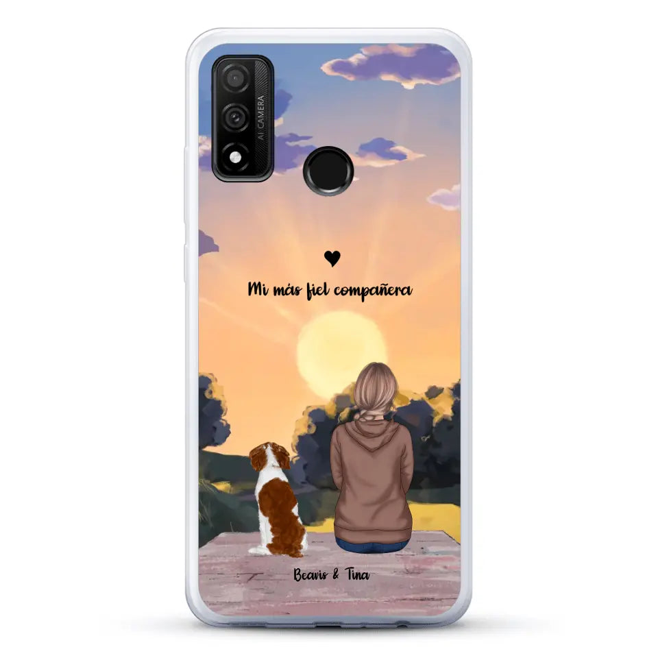 Las estaciones con mi peludito - Funda personalizada