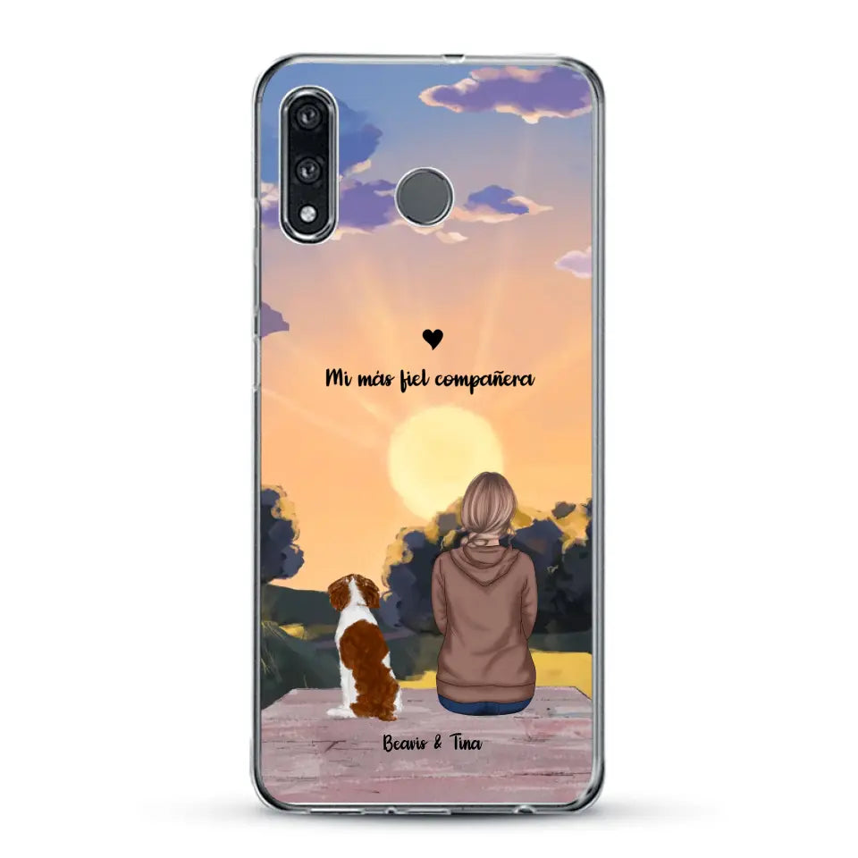 Las estaciones con mi peludito - Funda personalizada
