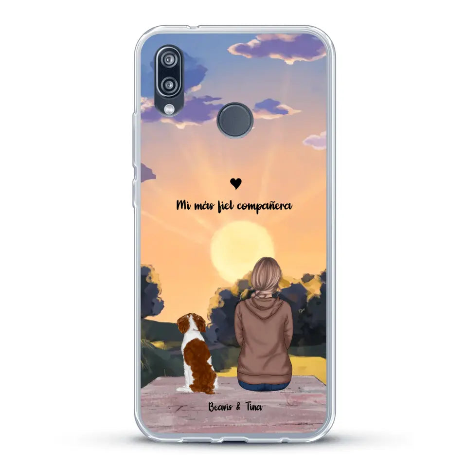 Las estaciones con mi peludito - Funda personalizada