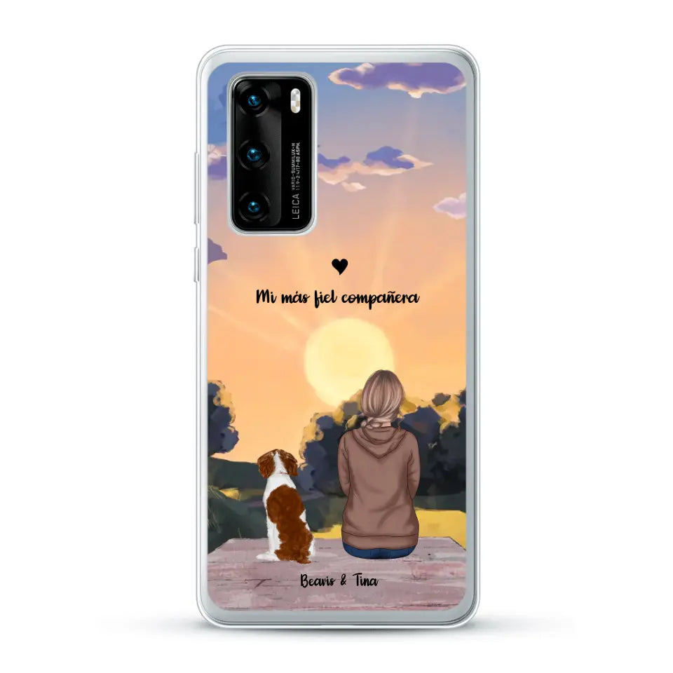 Las estaciones con mi peludito - Funda personalizada