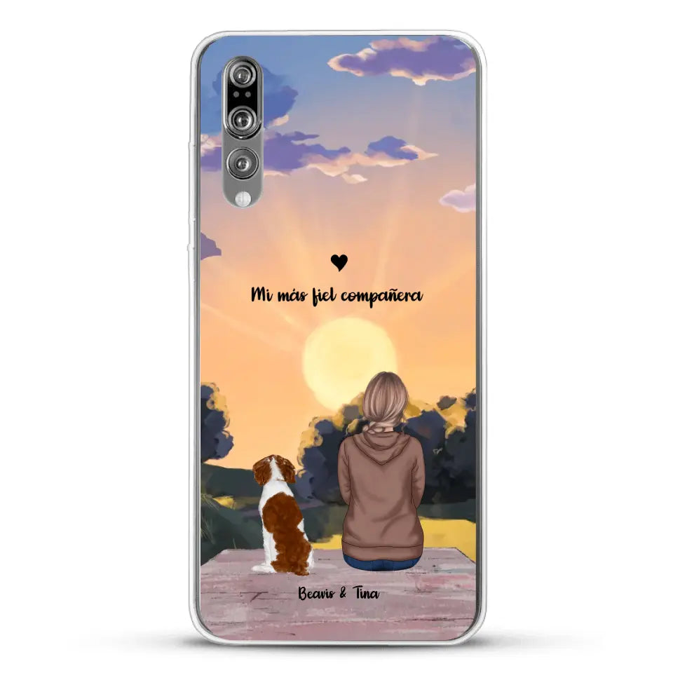 Las estaciones con mi peludito - Funda personalizada