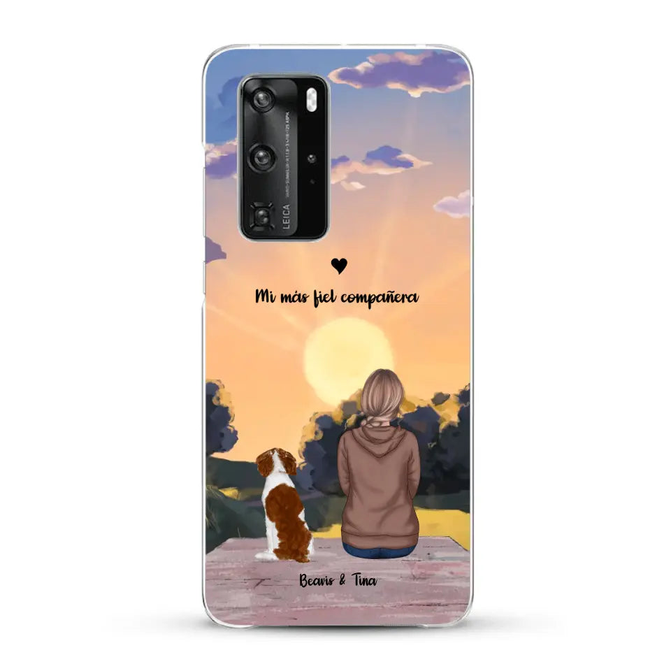 Las estaciones con mi peludito - Funda personalizada