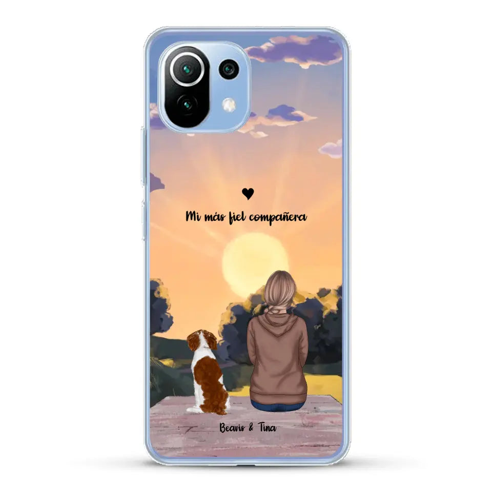 Las estaciones con mi peludito - Funda personalizada
