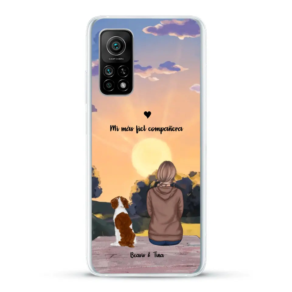 Las estaciones con mi peludito - Funda personalizada