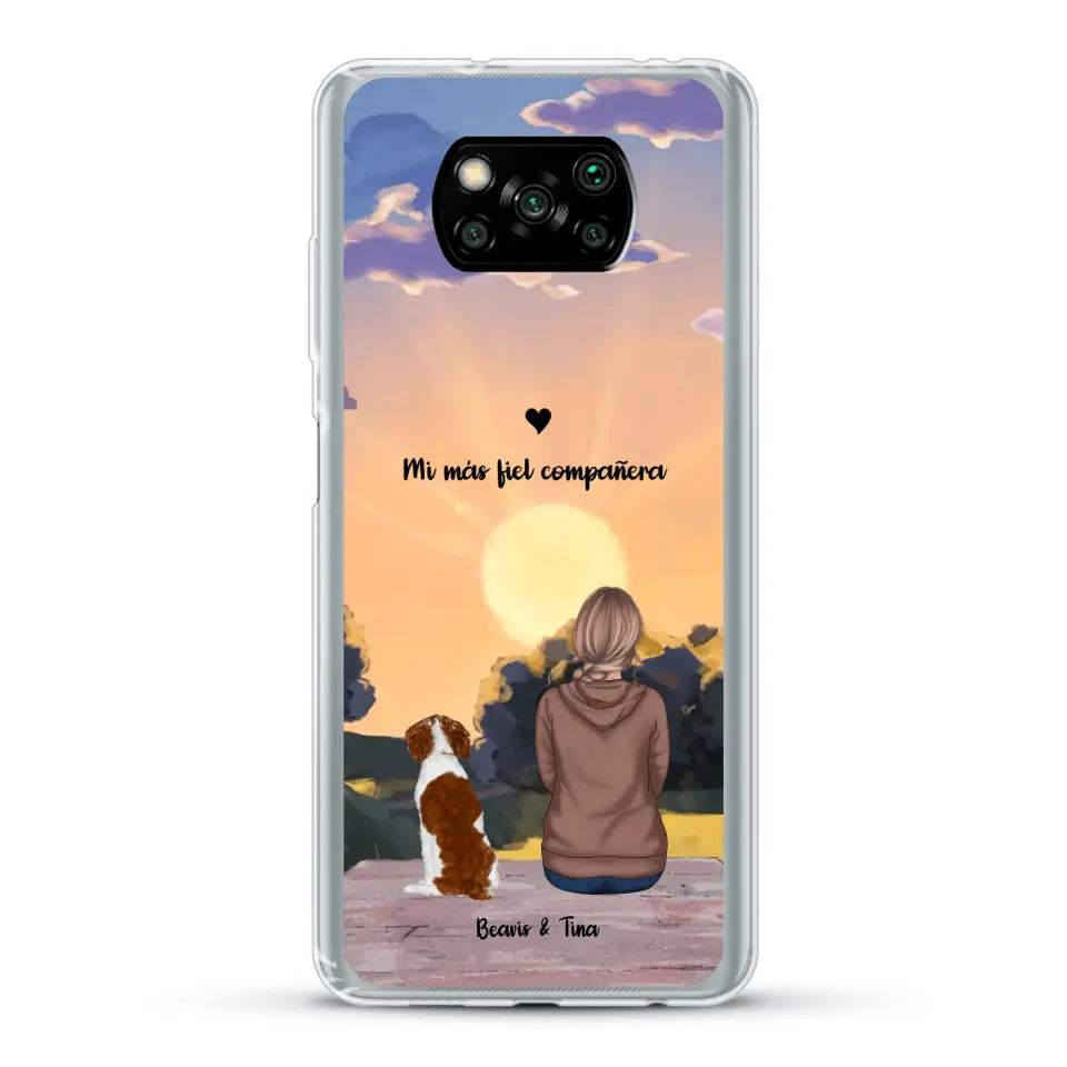 Las estaciones con mi peludito - Funda personalizada