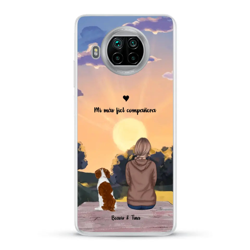 Las estaciones con mi peludito - Funda personalizada