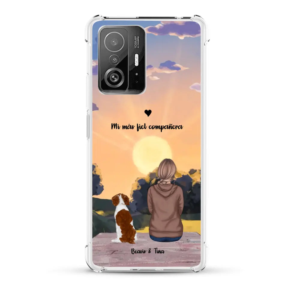 Las estaciones con mi peludito - Funda personalizada
