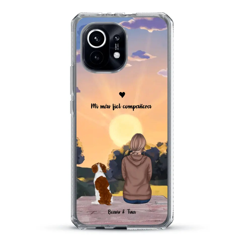 Las estaciones con mi peludito - Funda personalizada