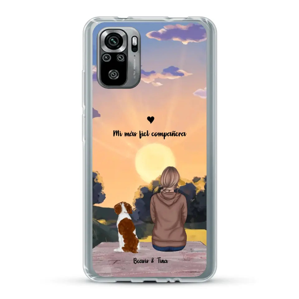 Las estaciones con mi peludito - Funda personalizada