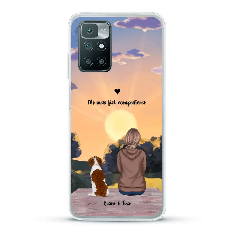 Las estaciones con mi peludito - Funda personalizada