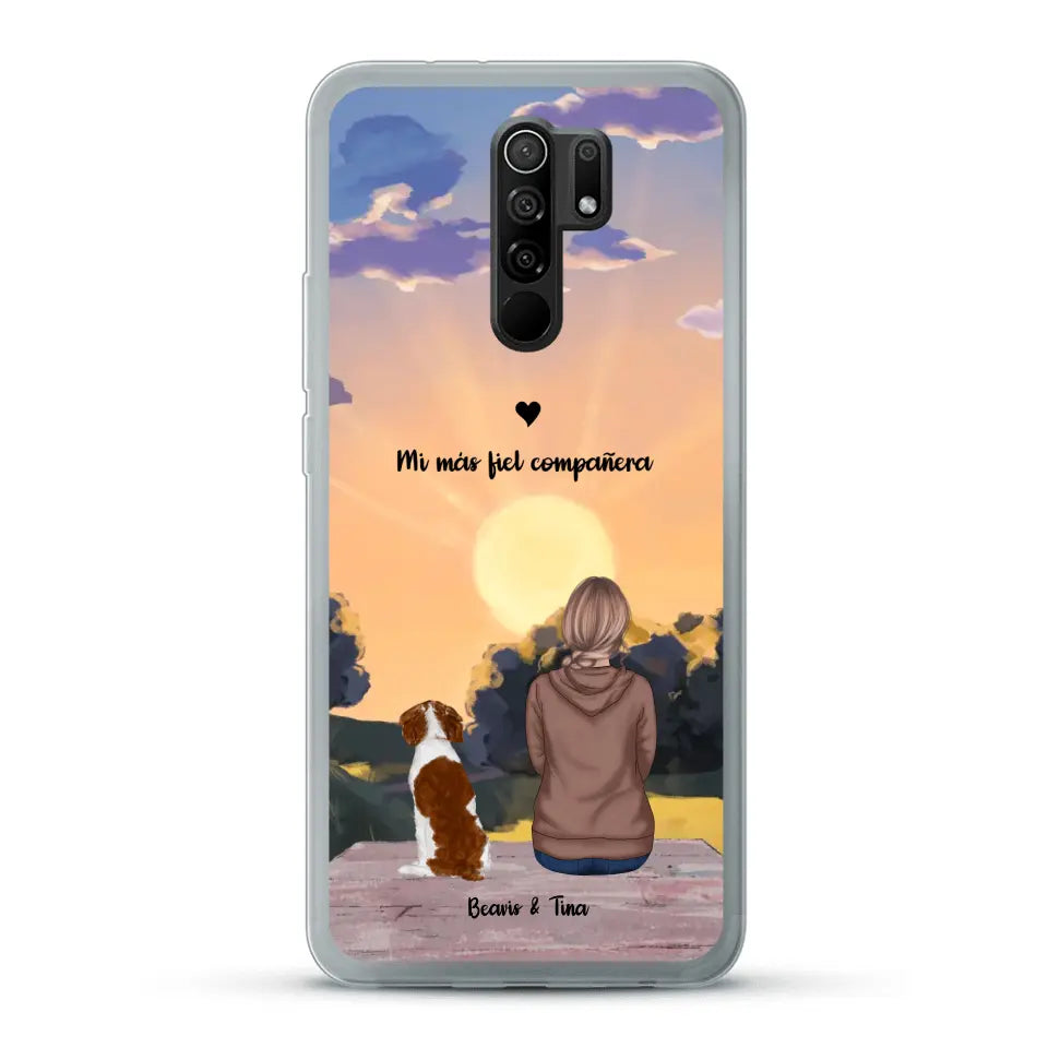 Las estaciones con mi peludito - Funda personalizada