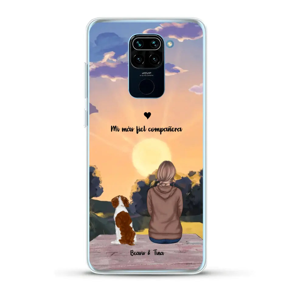 Las estaciones con mi peludito - Funda personalizada