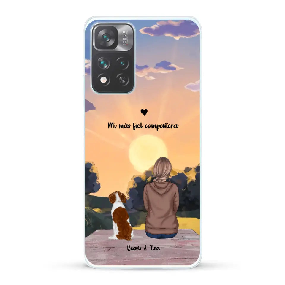 Las estaciones con mi peludito - Funda personalizada