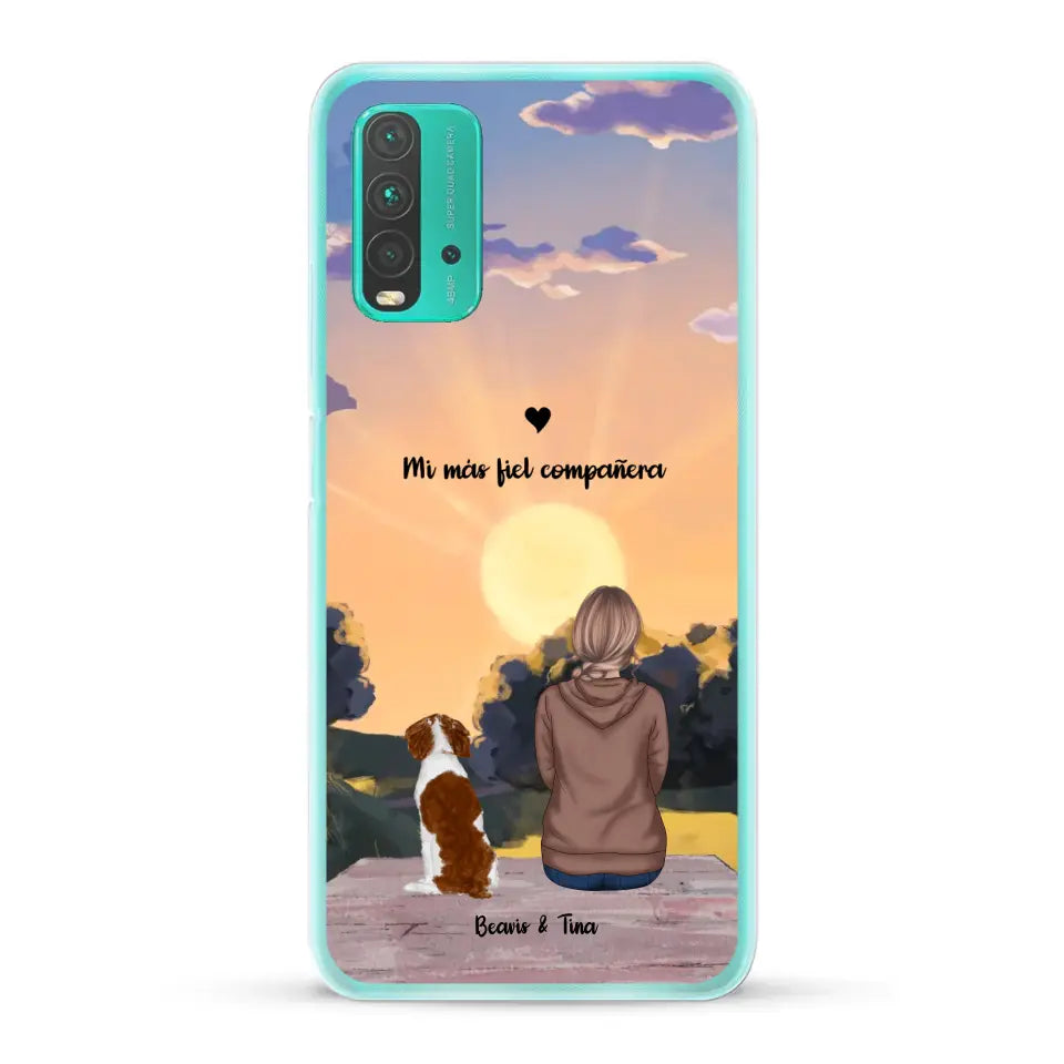 Las estaciones con mi peludito - Funda personalizada
