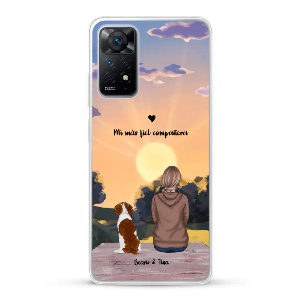 Las estaciones con mi peludito - Funda personalizada