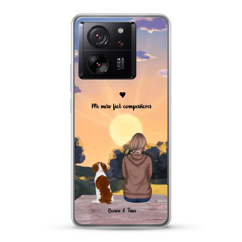 Las estaciones con mi peludito - Funda personalizada