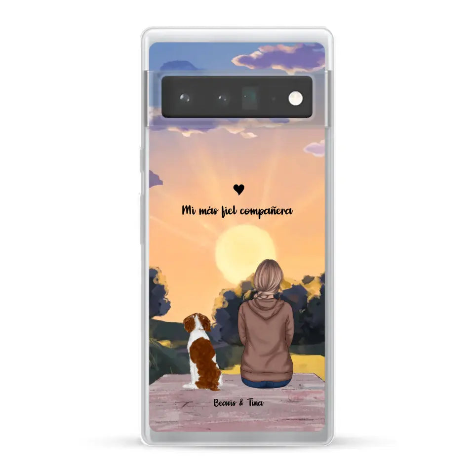 Las estaciones con mi peludito - Funda personalizada