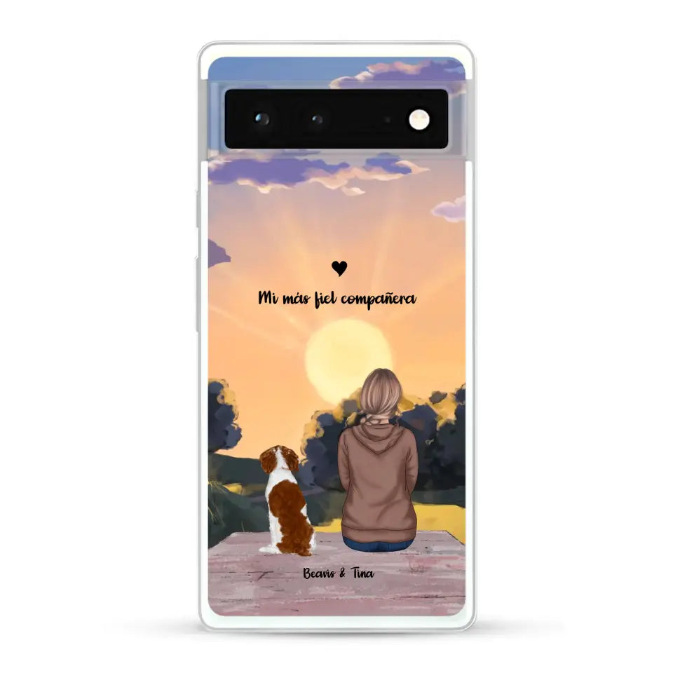 Las estaciones con mi peludito - Funda personalizada