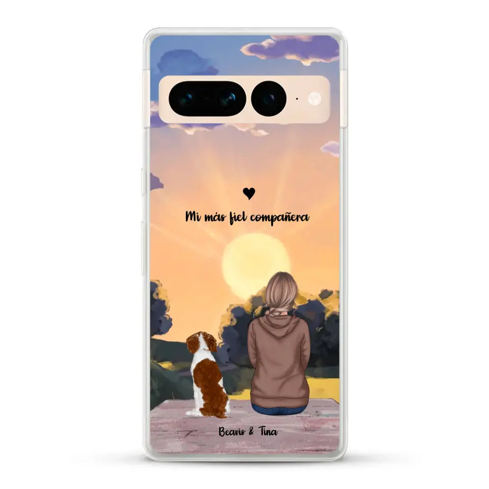 Las estaciones con mi peludito - Funda personalizada