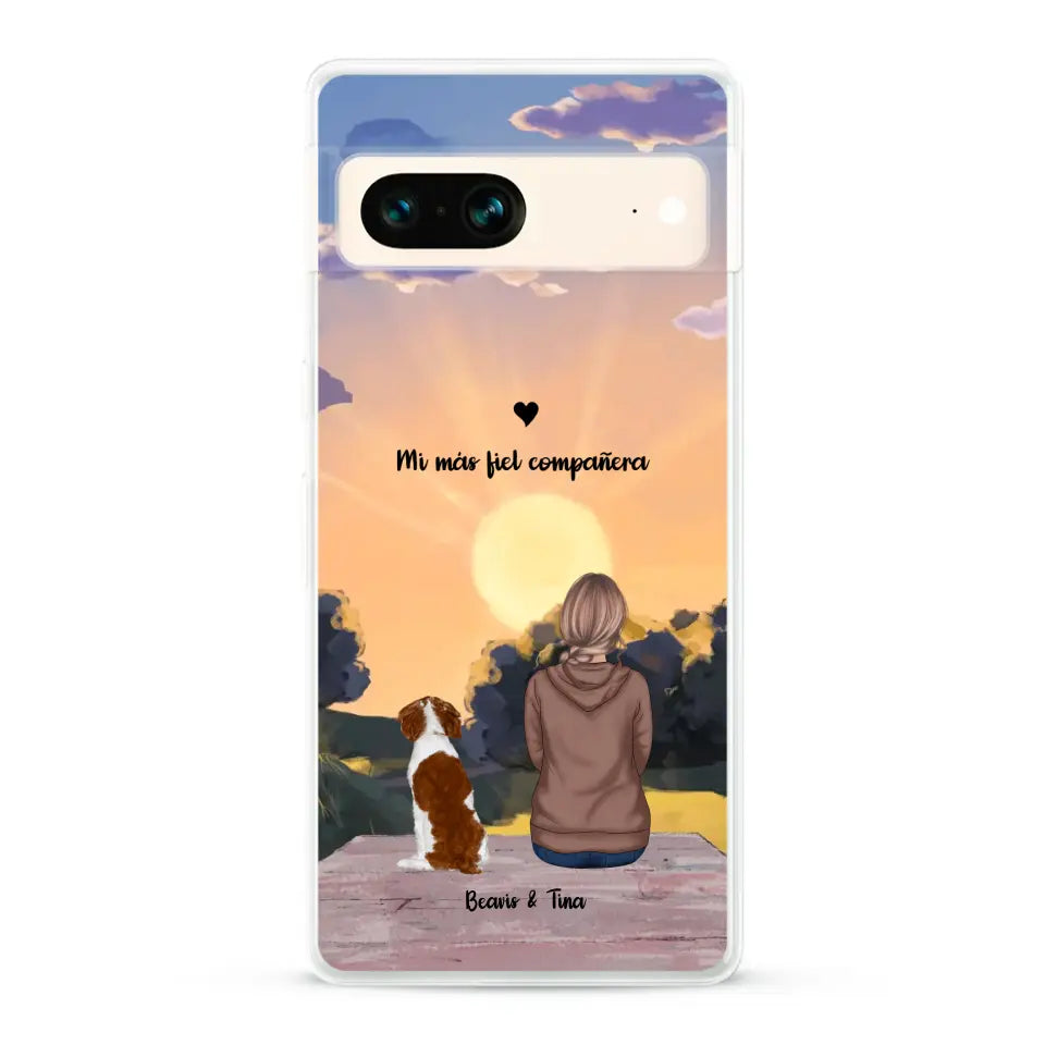 Las estaciones con mi peludito - Funda personalizada