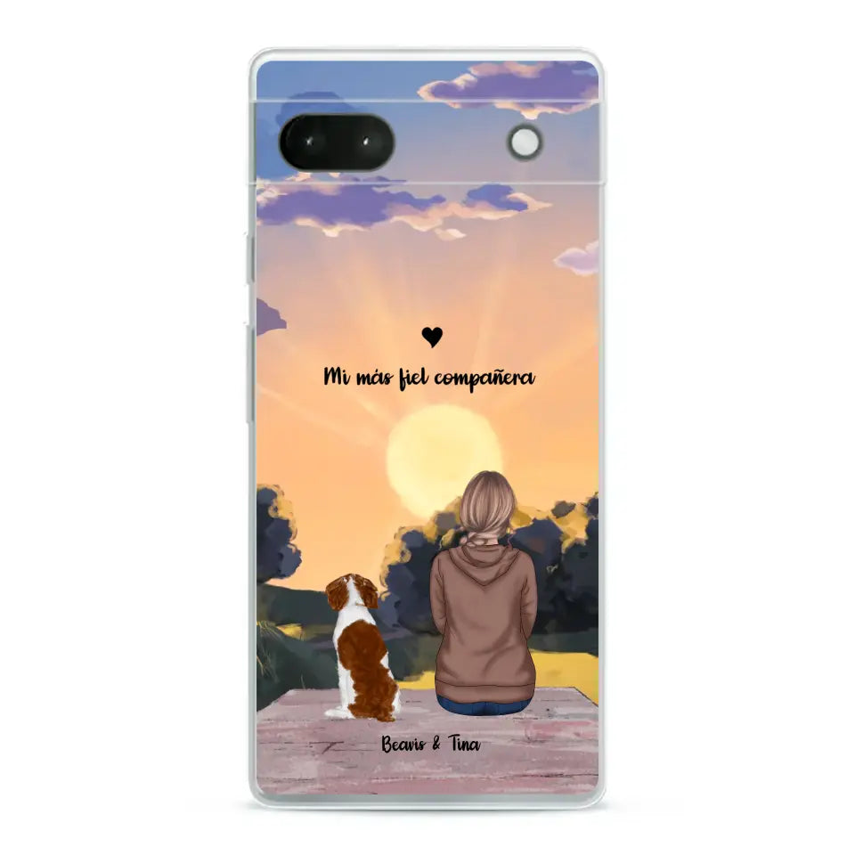 Las estaciones con mi peludito - Funda personalizada