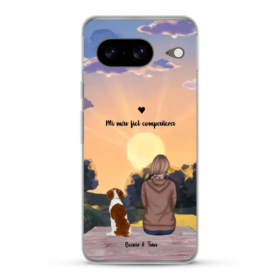 Las estaciones con mi peludito - Funda personalizada