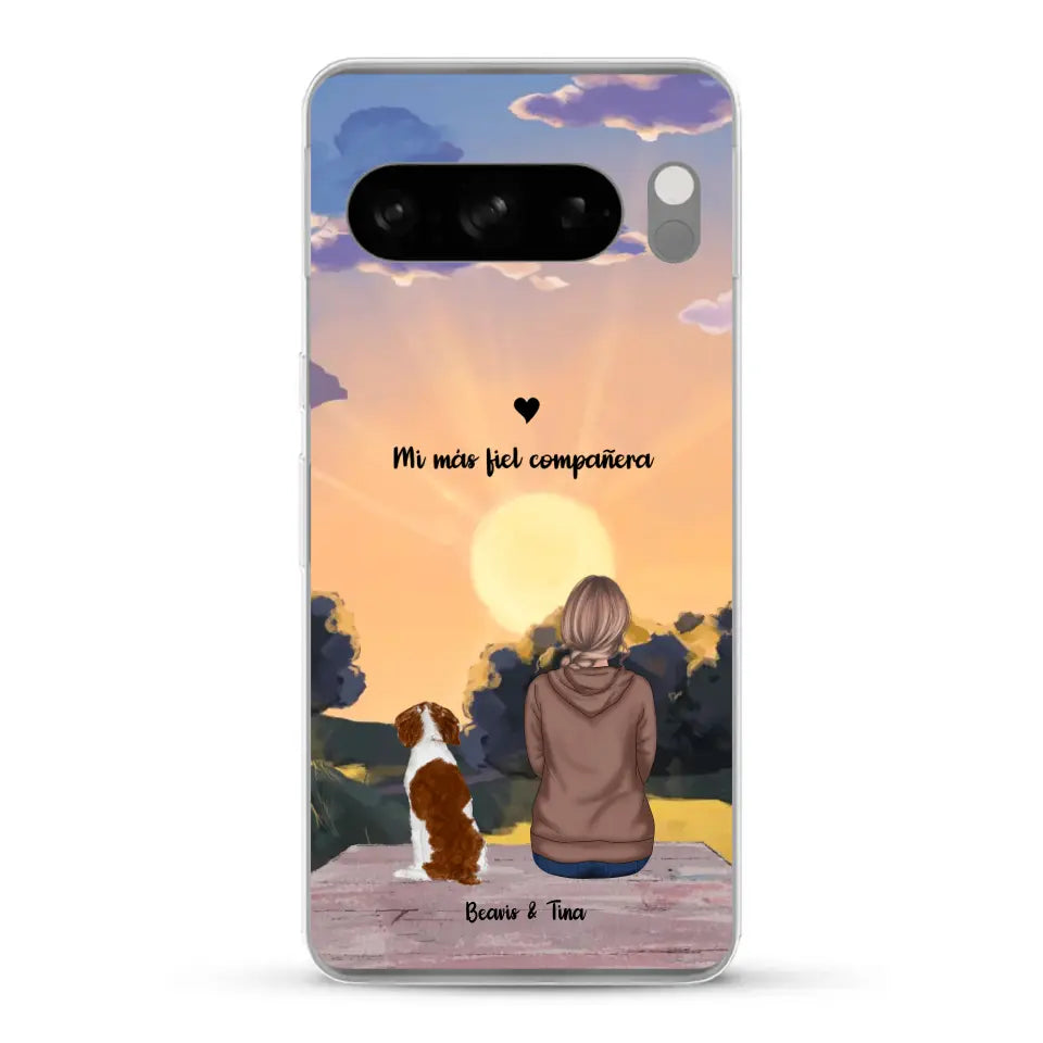 Las estaciones con mi peludito - Funda personalizada