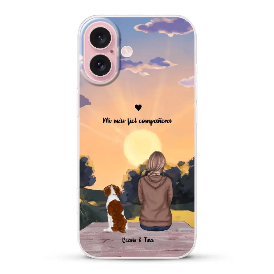 Las estaciones con mi peludito - Funda personalizada