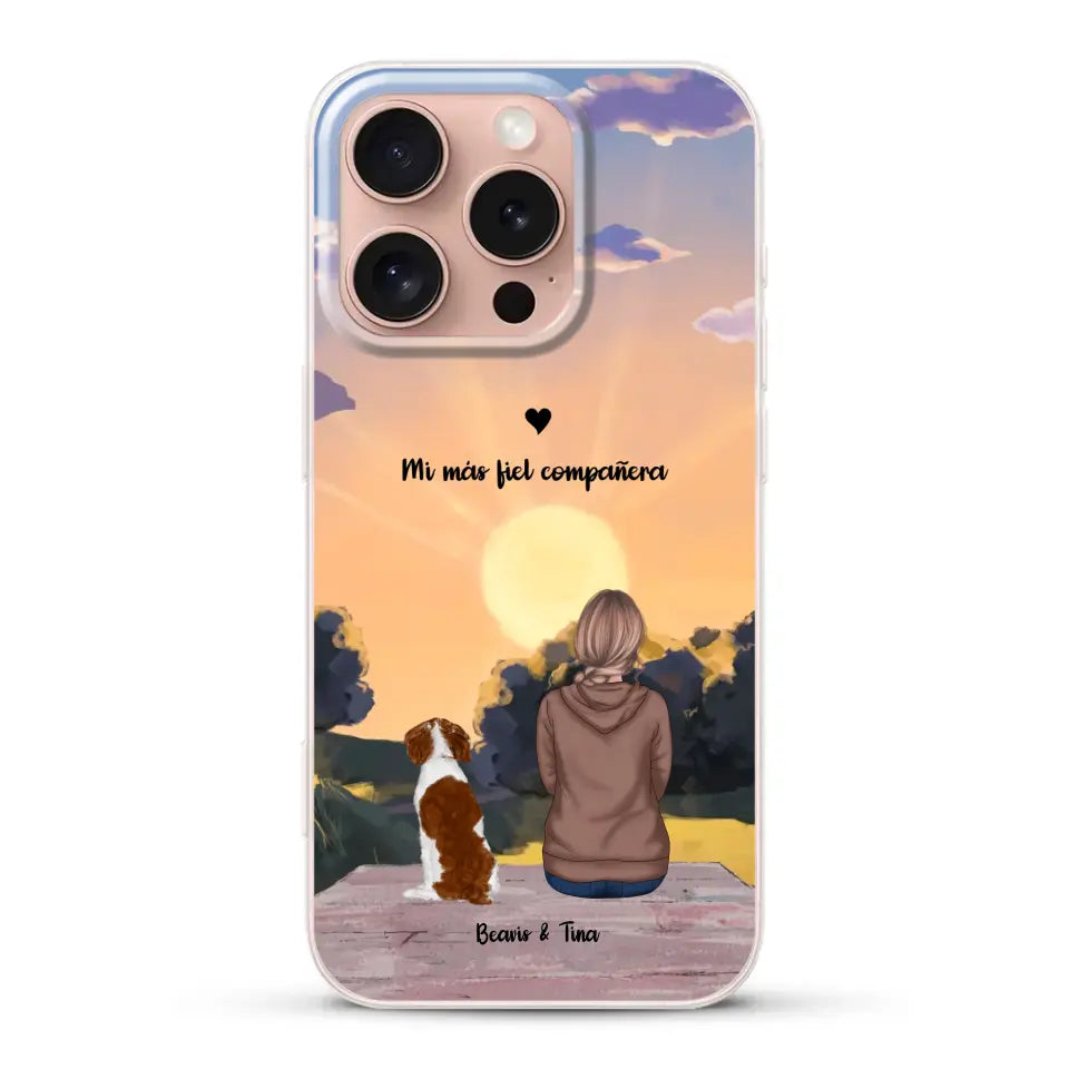 Las estaciones con mi peludito - Funda personalizada