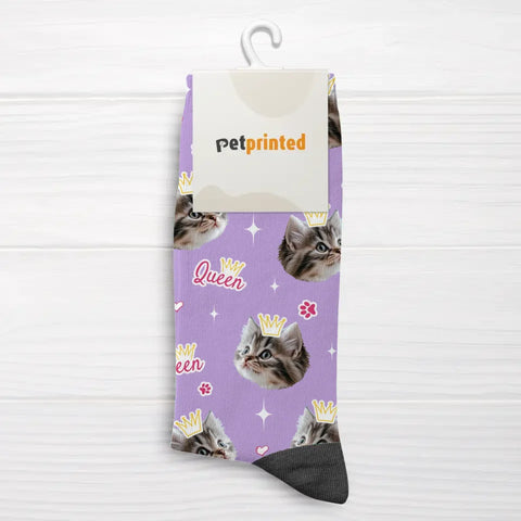 Su majestad peluda - Calcetines personalizados - Featured Image