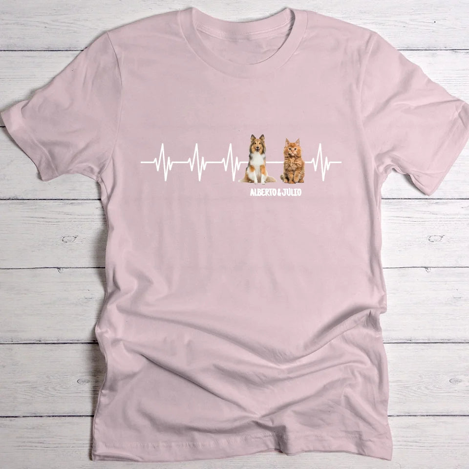 Latido del corazón peludito - Camiseta personalizada