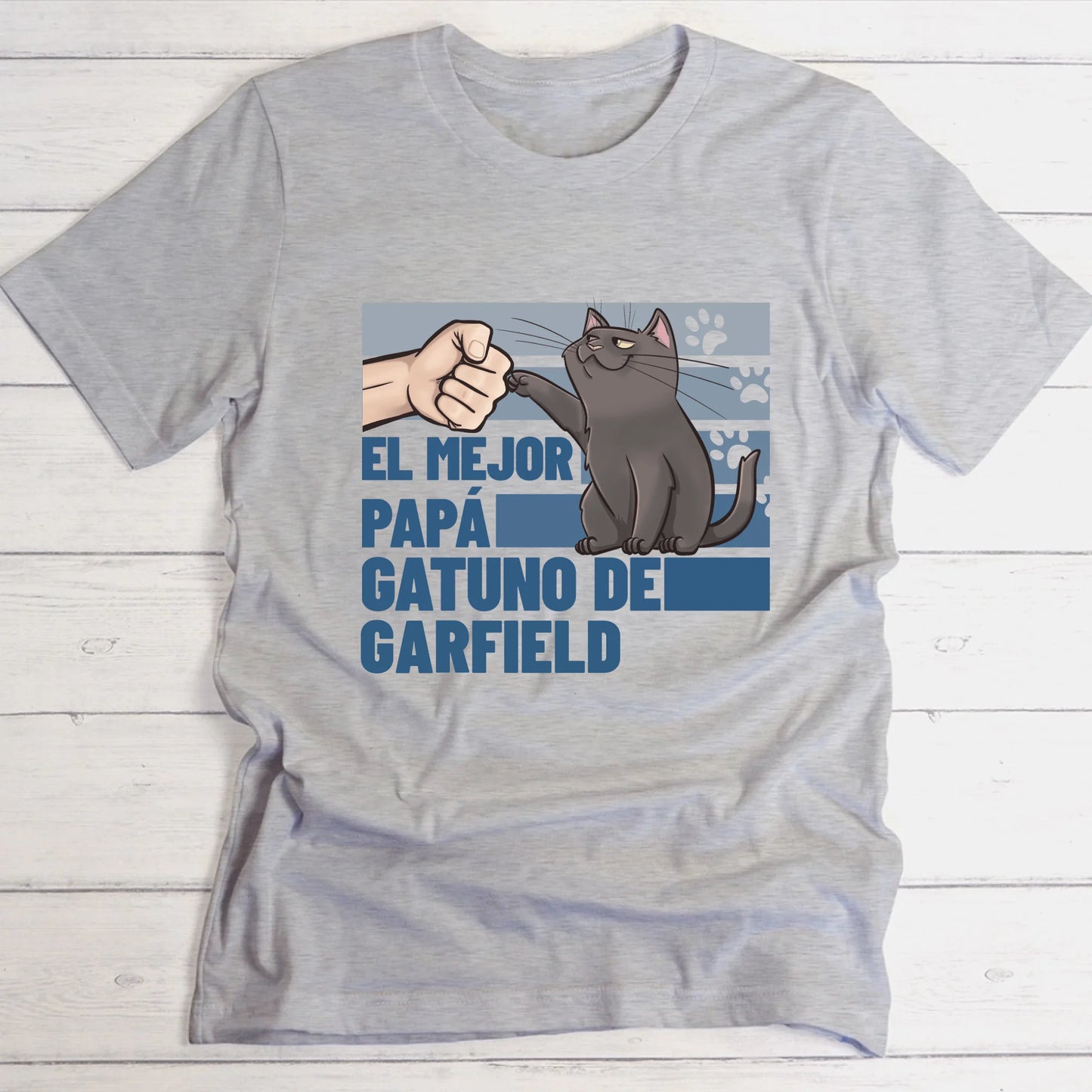 Mejor papá gatuno de ... - Camiseta personalizada