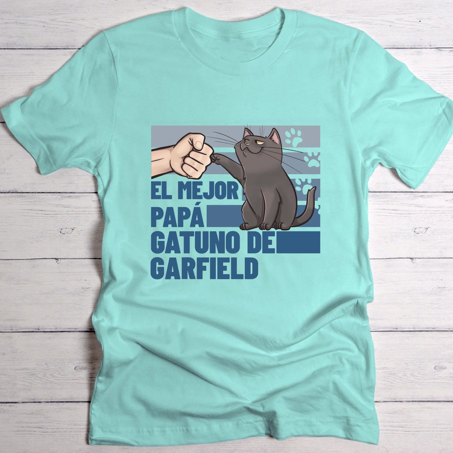 Mejor papá gatuno de ... - Camiseta personalizada